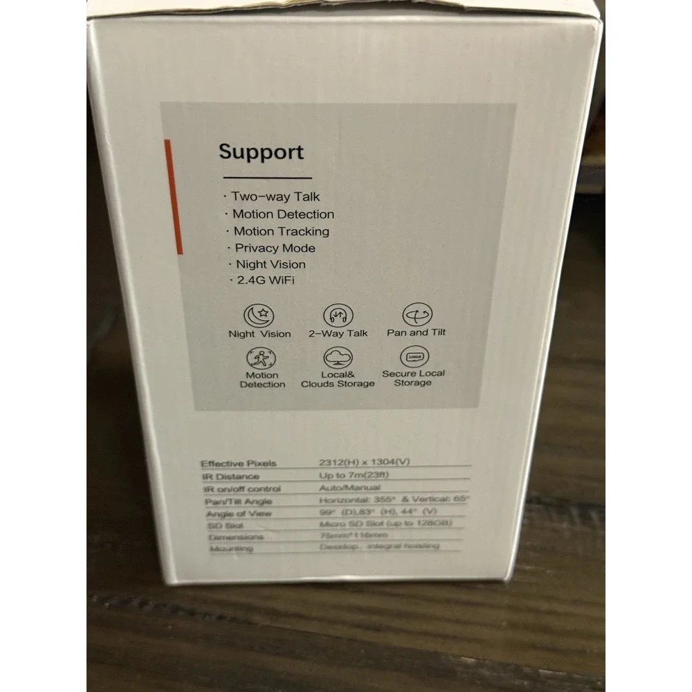 GIEC Indoor Security Camera for Home-NEW-OPENED BOX-never Set up Or Used